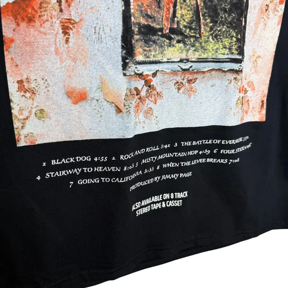 Led Zeppelin IV Album Graphic Short Sleeve Band Tee XL Retro Rock Grunge T-Shirt - Picture 8 of 9
